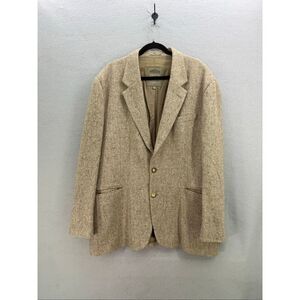 Vintage Structure Le Collecioni Mens Silk Wool Single-Breasted Tweed Blazer XL M